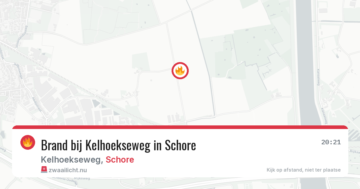 Brand bij Kelhoekseweg in Schore — 18 mei 2026