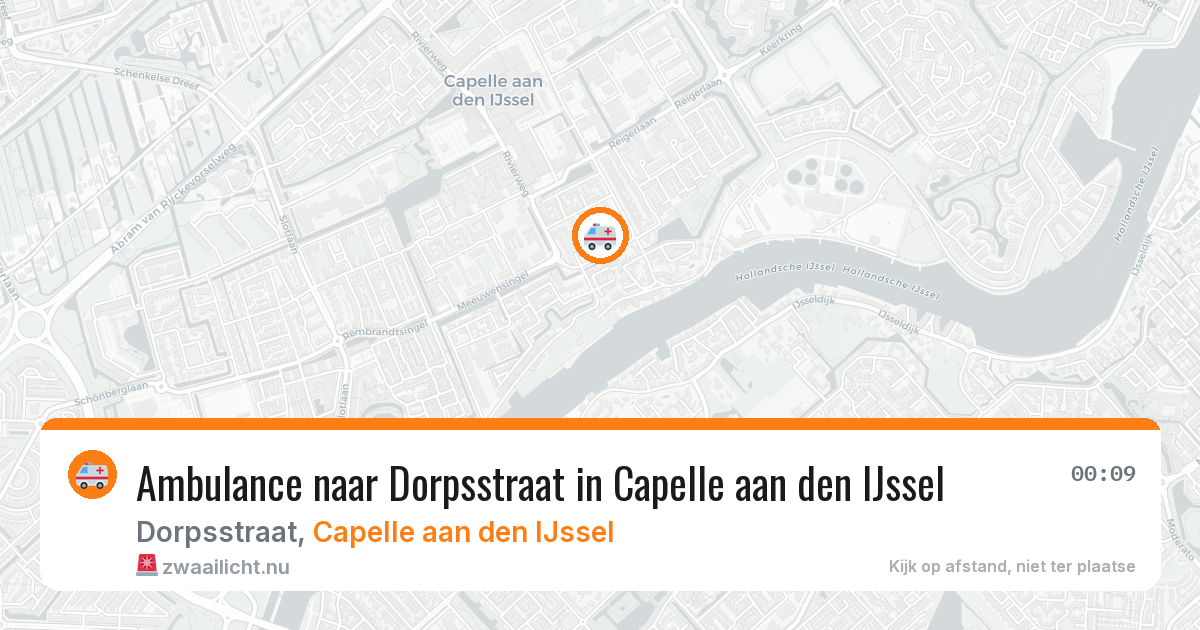 Ambulance naar Dorpsstraat in Capelle aan den IJssel — 25 mrt 2026