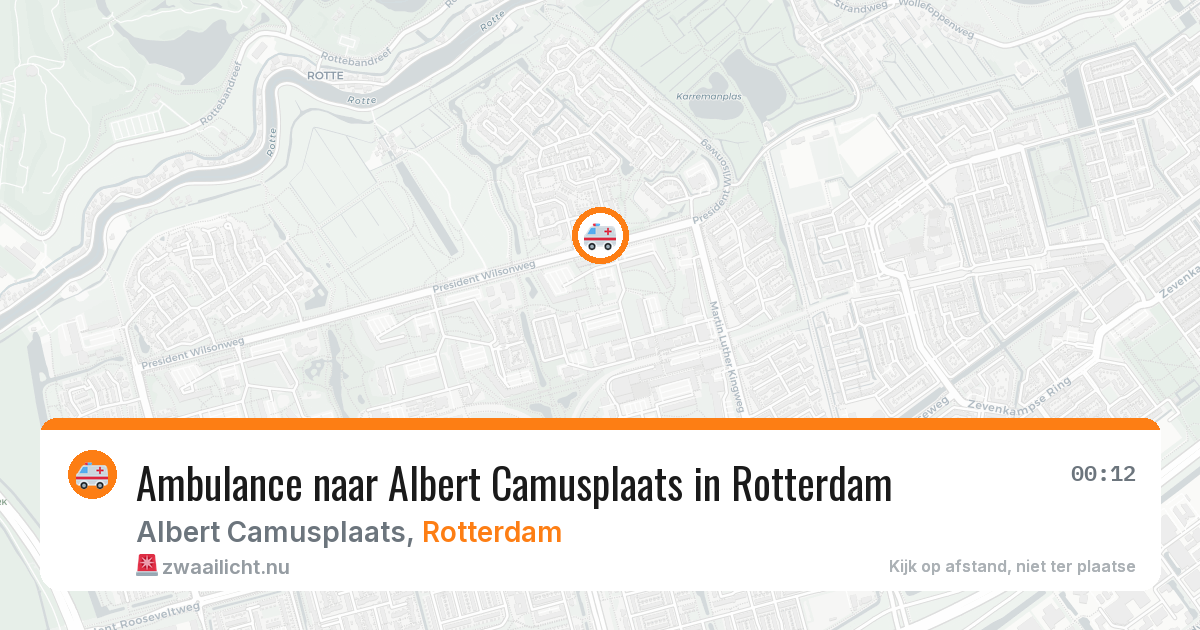 Ambulance naar Albert Camusplaats in Rotterdam — 23 jul 2026