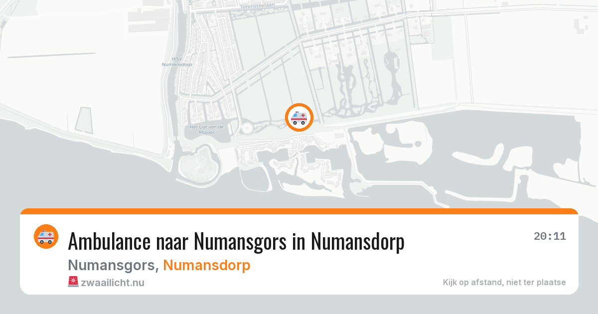 Ambulance naar Numansgors in Numansdorp — 3 jun 2026