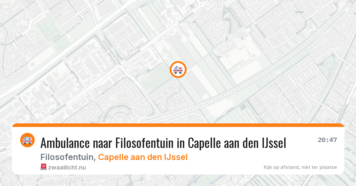 Ambulance naar Filosofentuin in Capelle aan den IJssel — 26 mrt 2026