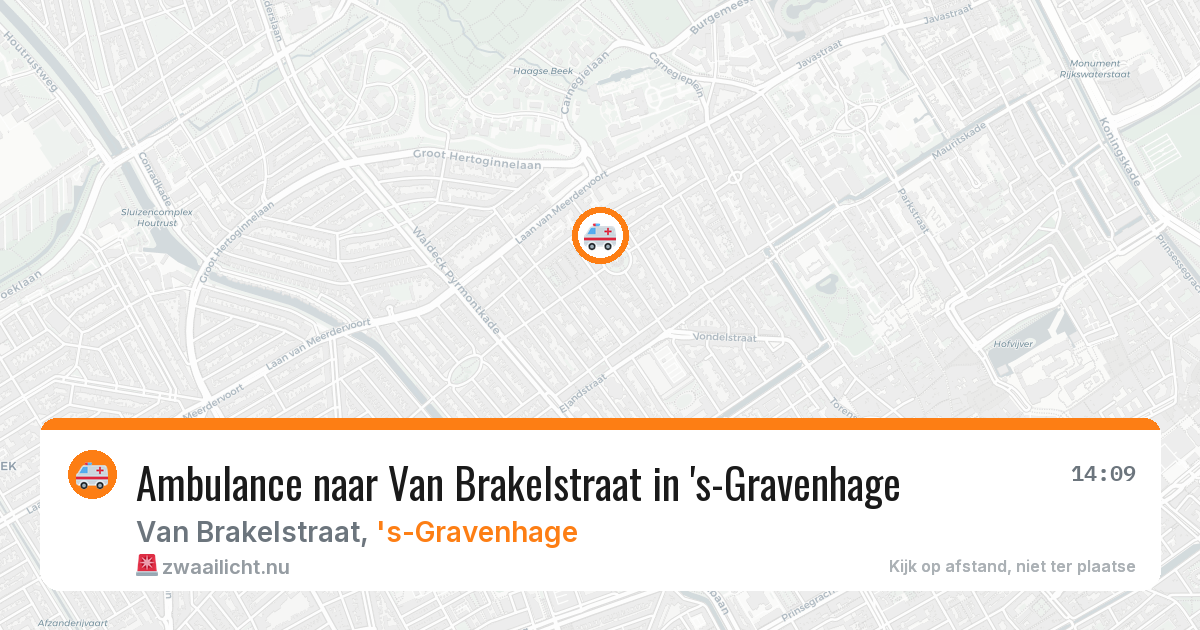 Ambulance naar Van Brakelstraat in 's-Gravenhage — 30 mei 2026