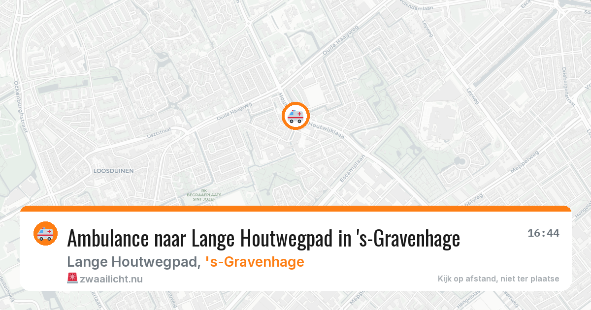Ambulance naar Lange Houtwegpad in 's-Gravenhage — 7 mei 2026