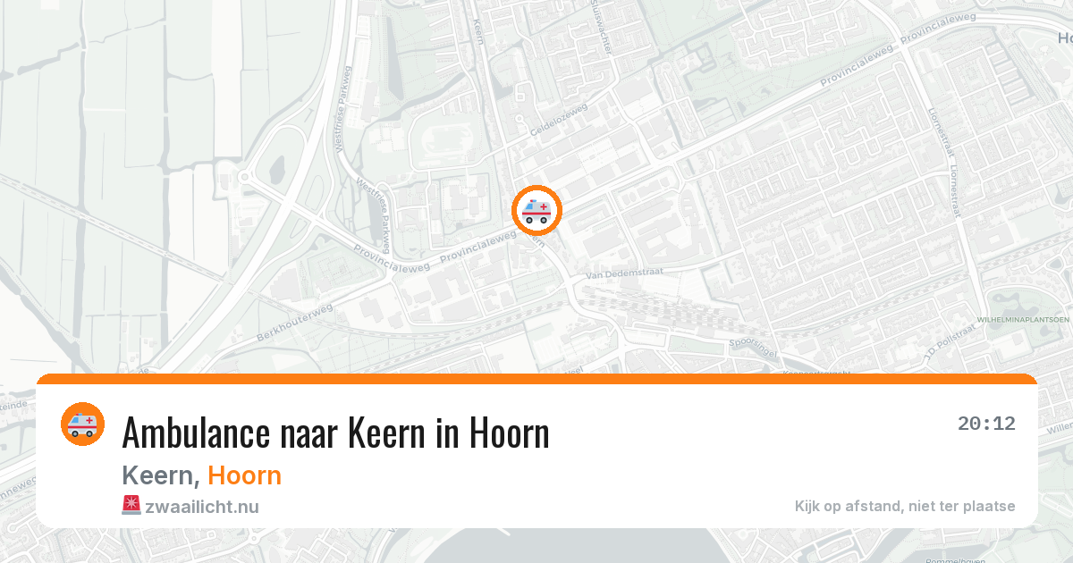 Ambulance naar Keern in Hoorn — 19 jul 2026