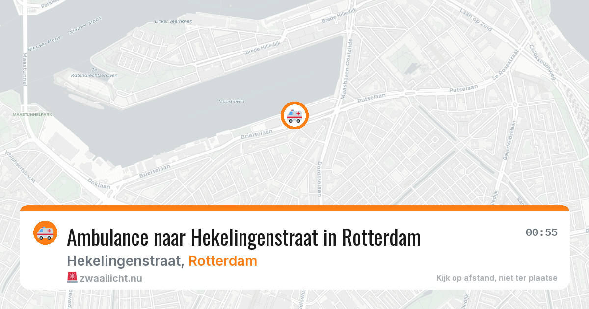 Ambulance naar Hekelingenstraat in Rotterdam — 26 jul 2026