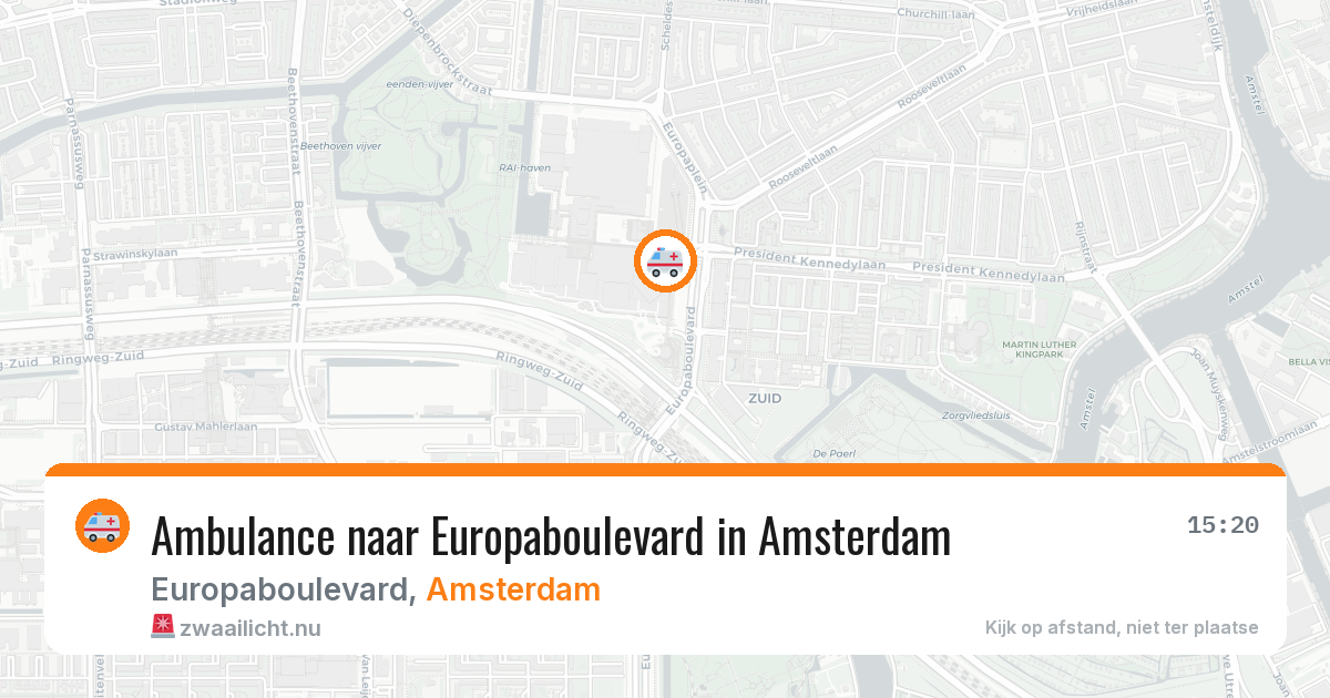 Ambulance naar Europaboulevard in Amsterdam — 22 mei 2026