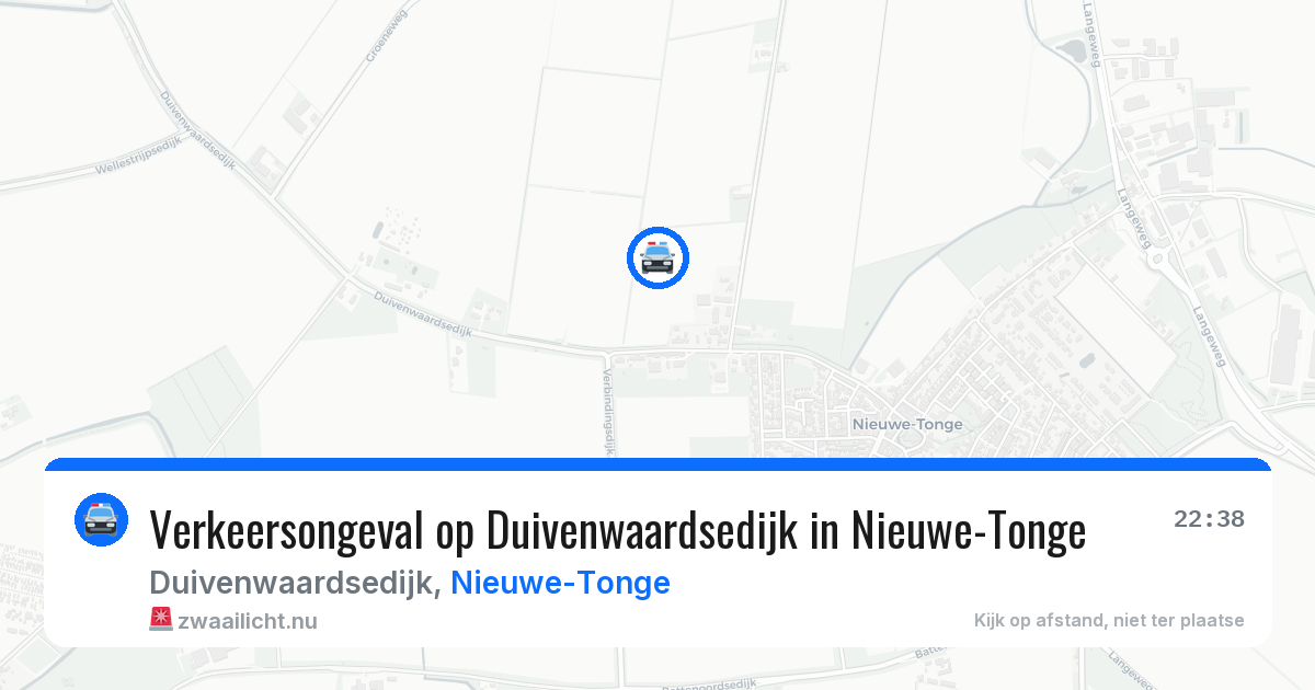 Verkeersongeval op Duivenwaardsedijk in Nieuwe-Tonge — 17 mrt 2026