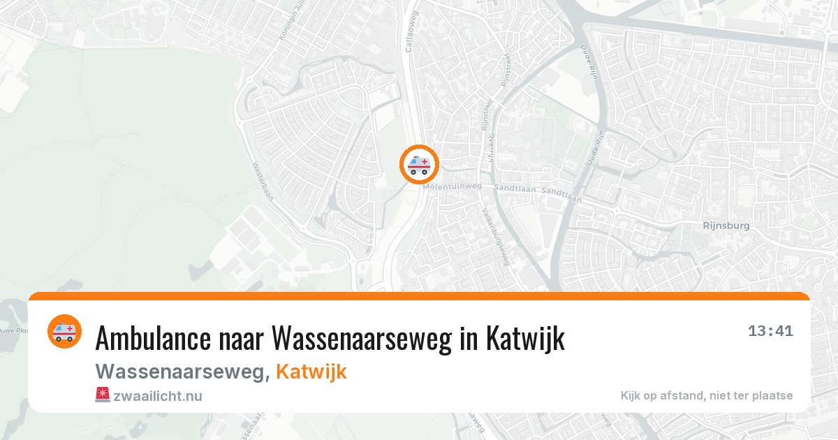 Ambulance naar Wassenaarseweg in Katwijk — 24 jul 2026