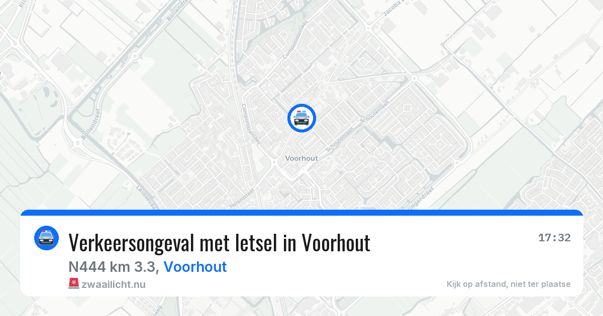 Verkeersongeval met letsel in Voorhout — 1 apr 2026