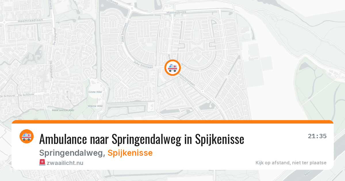 Ambulance naar Springendalweg in Spijkenisse — 22 jul 2026