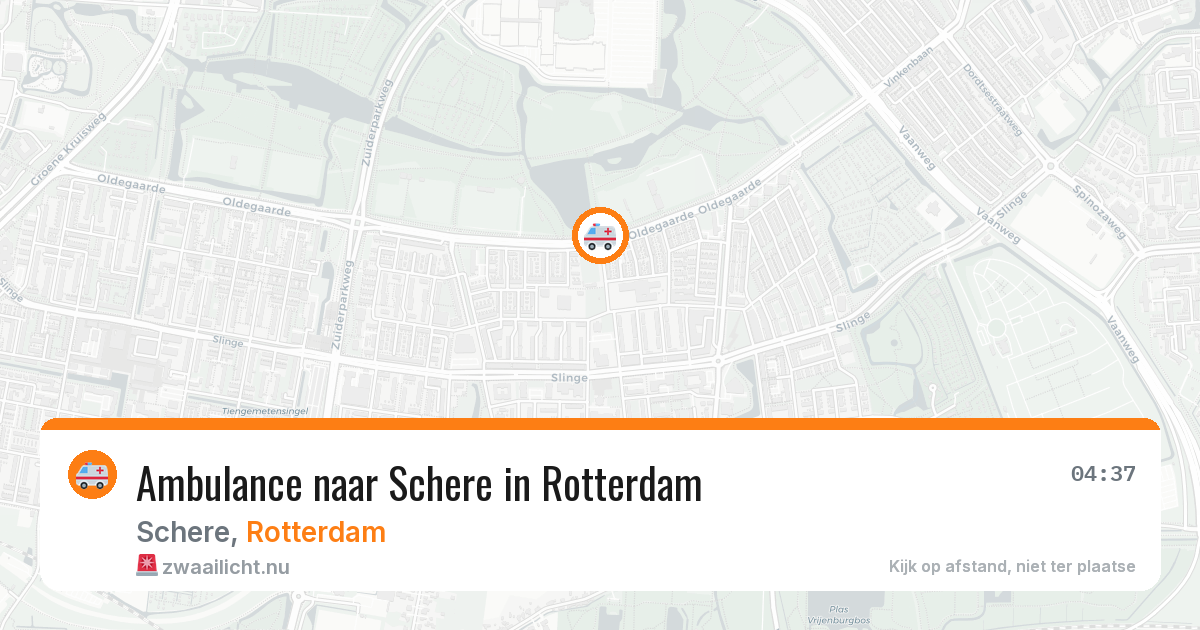 Ambulance naar Schere in Rotterdam — 15 jul 2026