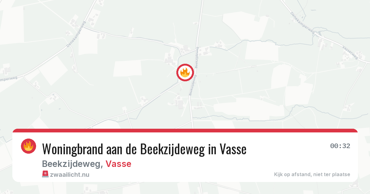 Woningbrand aan de Beekzijdeweg in Vasse — 5 mei 2026