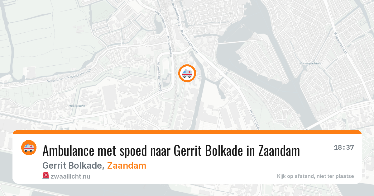 Ambulance met spoed naar Gerrit Bolkade in Zaandam — 16 jan 2026