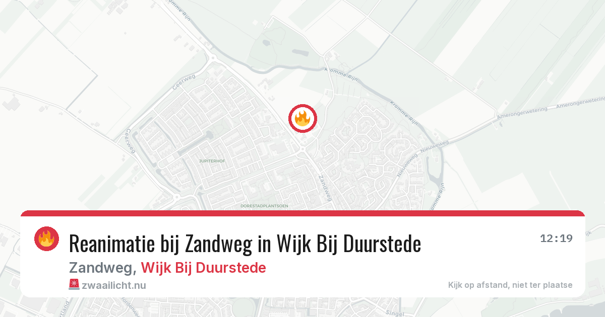 Reanimatie bij Zandweg in Wijk Bij Duurstede — 21 jan 2026