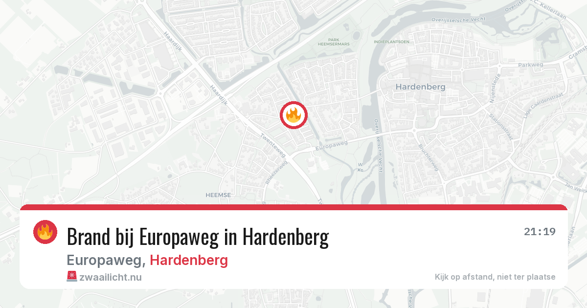 Brand bij Europaweg in Hardenberg — 22 mei 2026