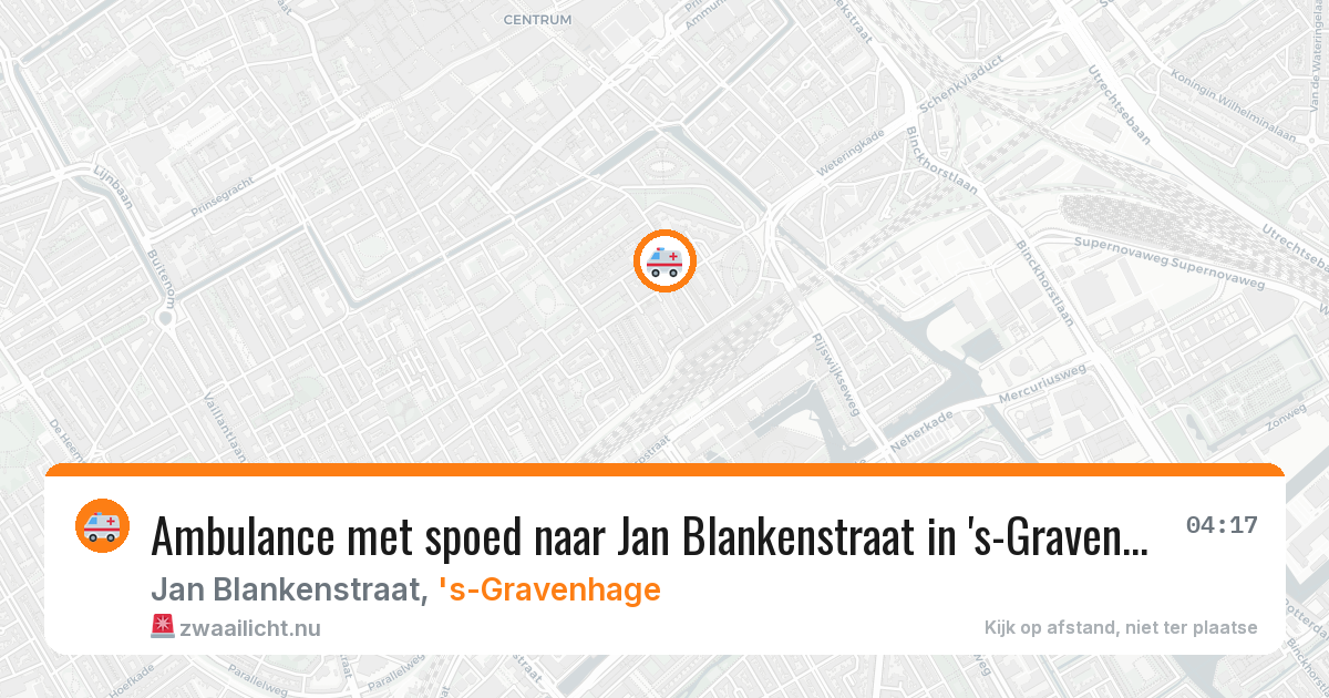 Ambulance met spoed naar Jan Blankenstraat in 's-Gravenhage — 18 jul 2026
