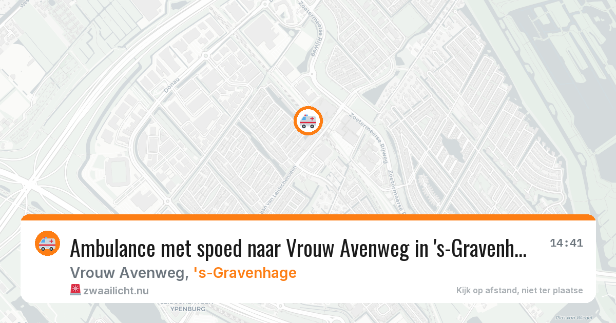 Ambulance met spoed naar Vrouw Avenweg in 's-Gravenhage — 20 jan 2026