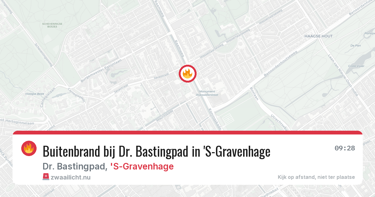 Buitenbrand bij Dr. Bastingpad in 'S-Gravenhage — 4 apr 2026