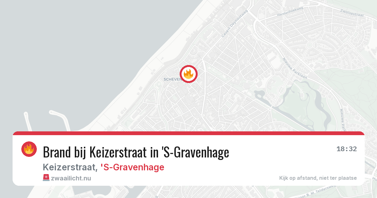 Brand bij Keizerstraat in 'S-Gravenhage — 6 jun 2026