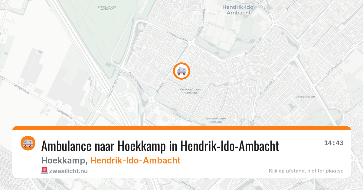 Ambulance naar Hoekkamp in Hendrik-Ido-Ambacht — 3 apr 2026