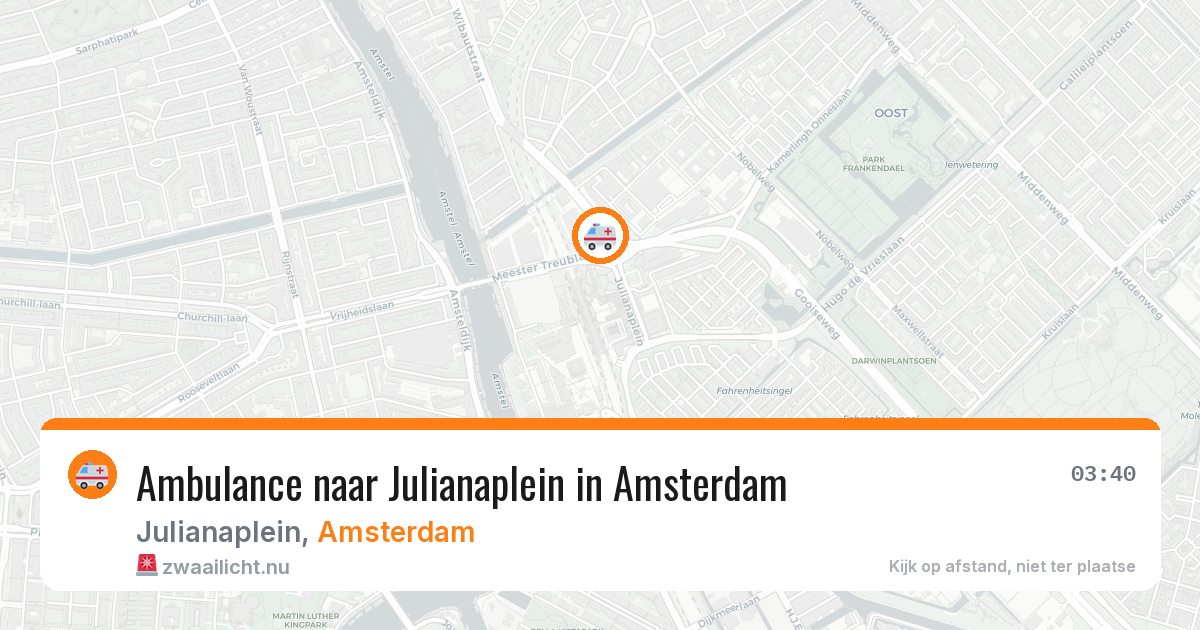 Ambulance naar Julianaplein in Amsterdam — 1 jun 2026