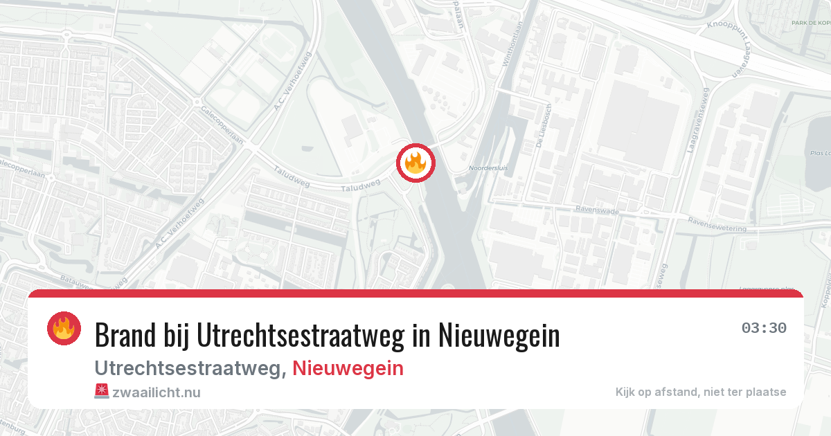 Brand bij Utrechtsestraatweg in Nieuwegein — 30 mrt 2026