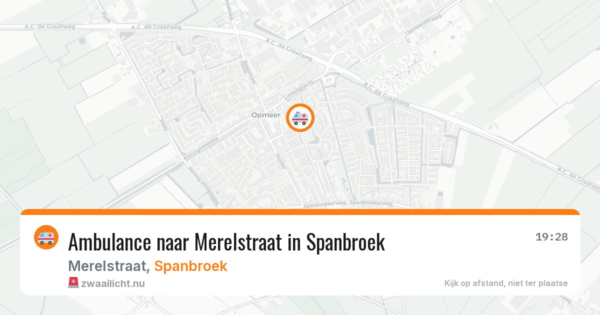Ambulance naar Merelstraat in Spanbroek — 5 jun 2026