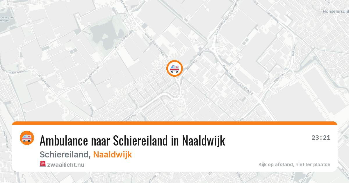 Ambulance naar Schiereiland in Naaldwijk — 19 mei 2026