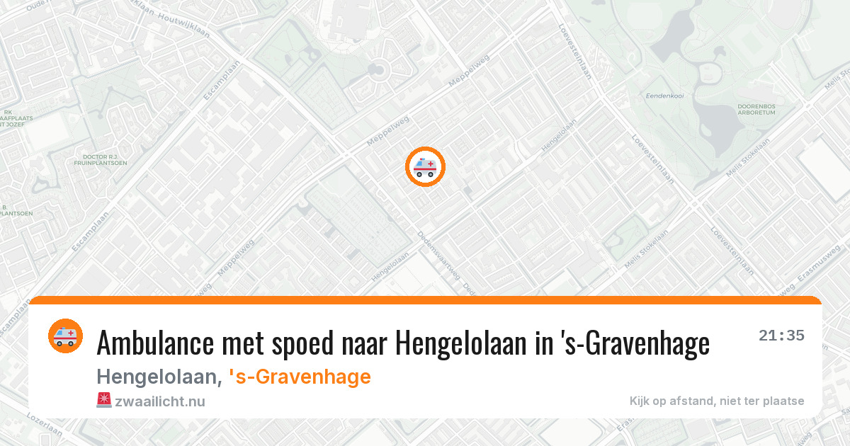 Ambulance met spoed naar Hengelolaan in 's-Gravenhage — 14 mrt 2026