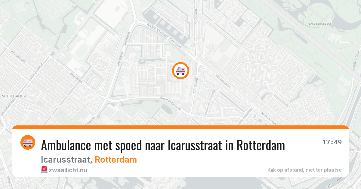 Ambulance met spoed naar Icarusstraat in Rotterdam — 3 mrt 2026