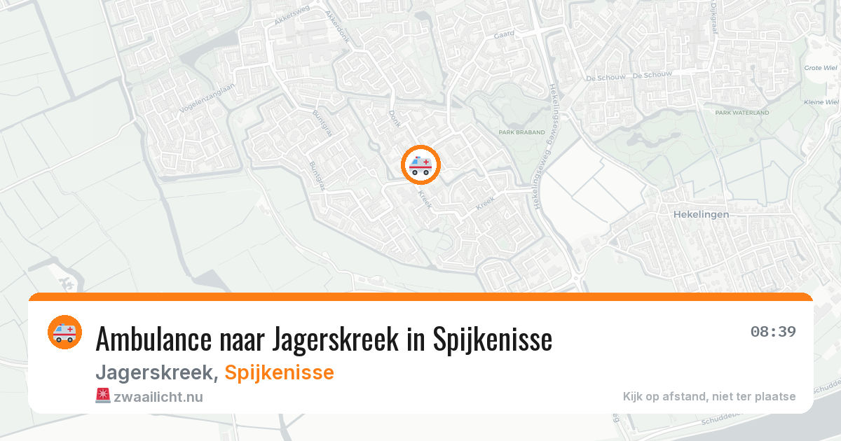 Ambulance naar Jagerskreek in Spijkenisse — 3 mrt 2026