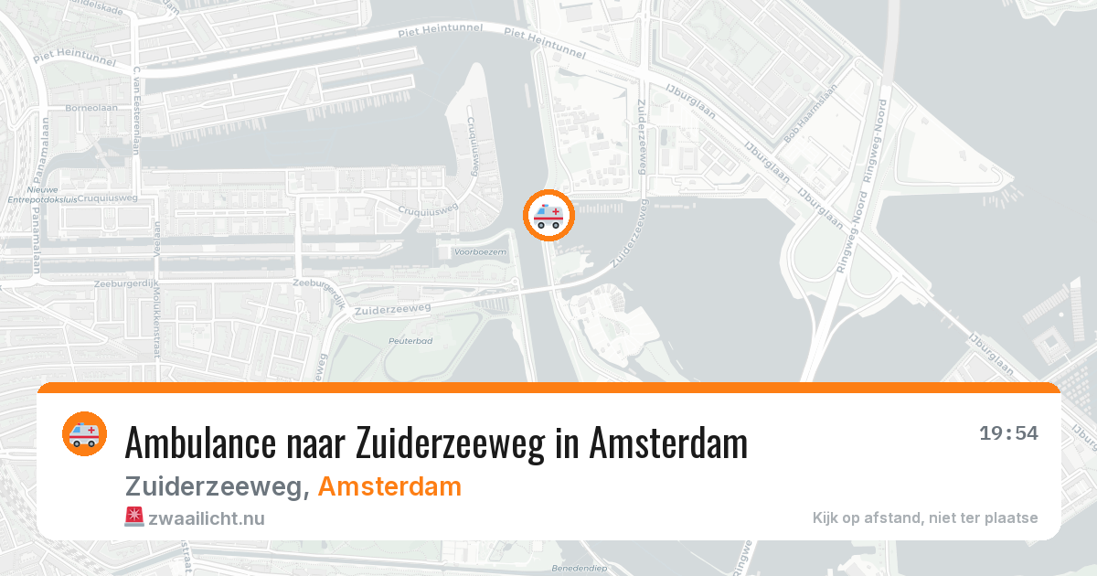 Ambulance naar Zuiderzeeweg in Amsterdam — 21 jul 2026