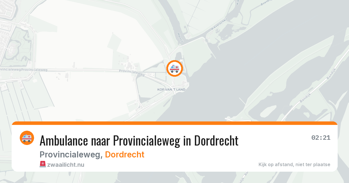 Ambulance naar Provincialeweg in Dordrecht — 6 jun 2026