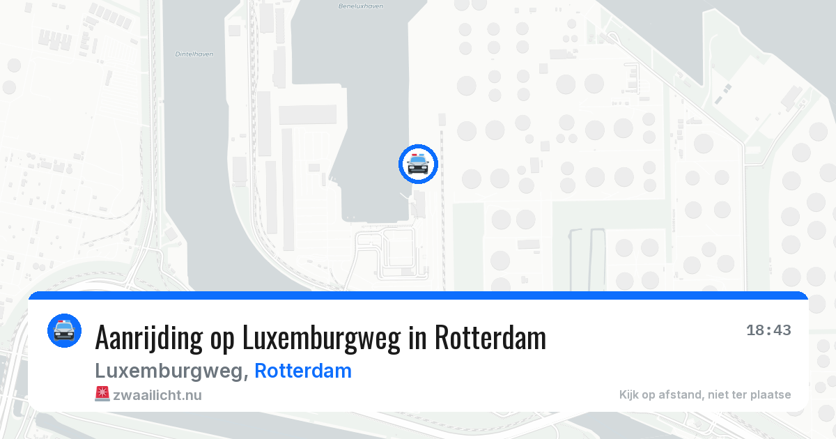Aanrijding op Luxemburgweg in Rotterdam — 12 jul 2026