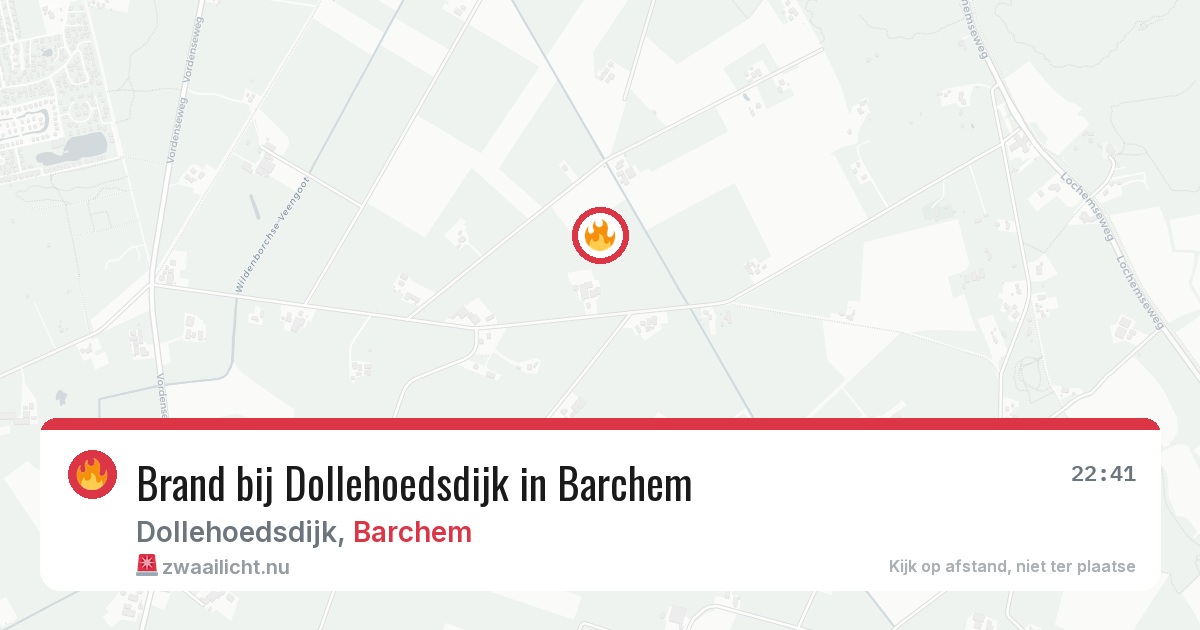 Brand bij Dollehoedsdijk in Barchem — 17 mei 2026