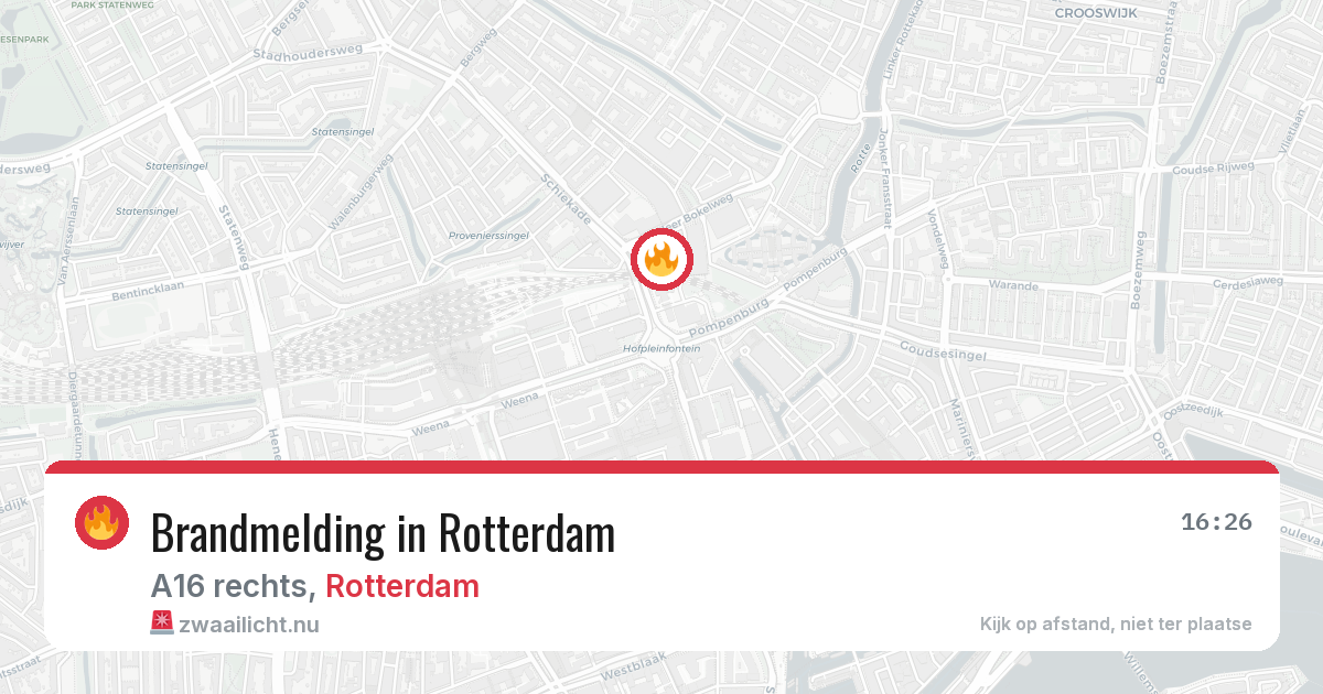 Brandmelding in Rotterdam — 13 mei 2026