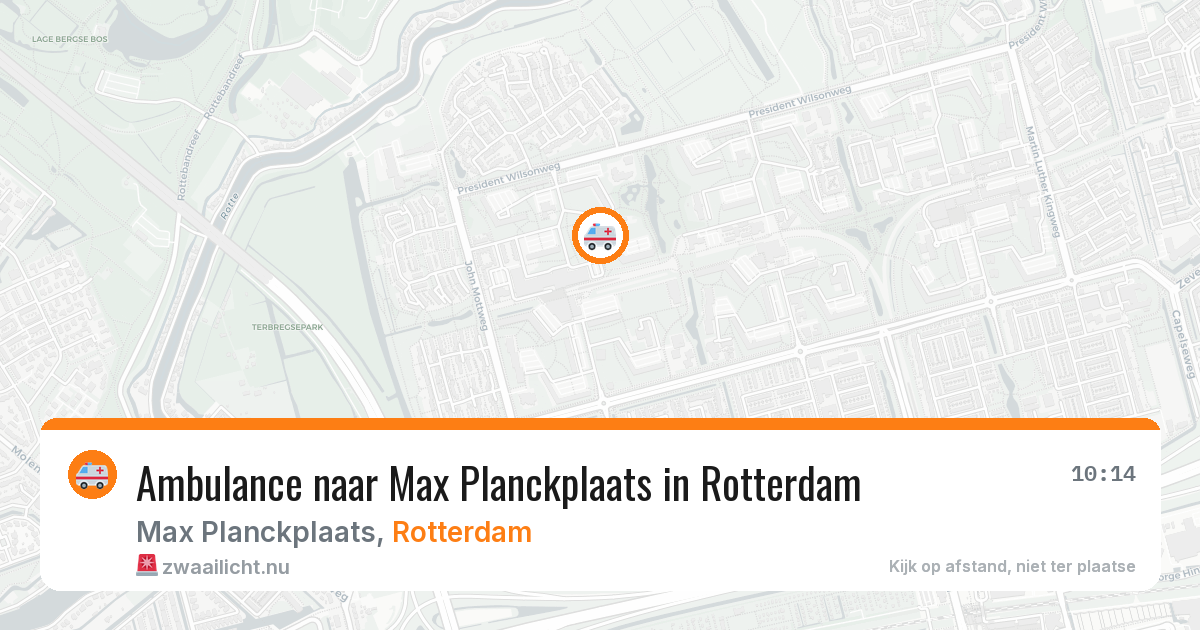 Ambulance naar Max Planckplaats in Rotterdam — 11 jul 2026