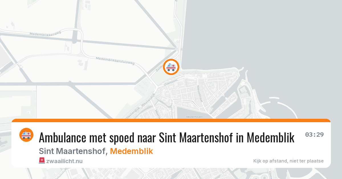 Ambulance met spoed naar Sint Maartenshof in Medemblik — 14 jul 2026