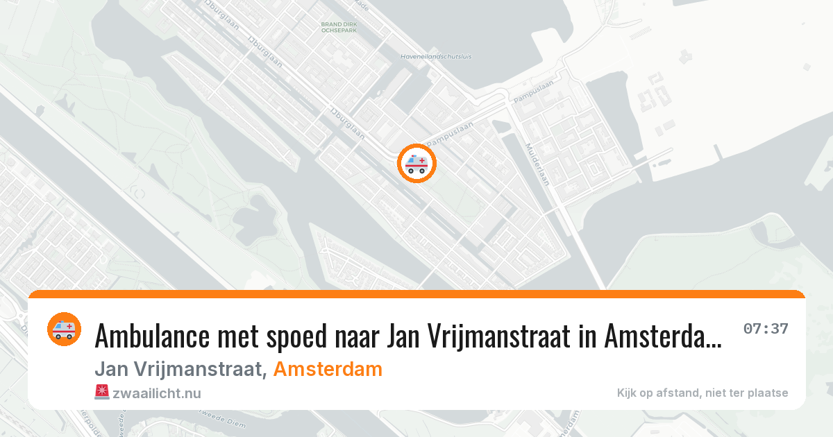 Ambulance met spoed naar Jan Vrijmanstraat in Amsterdam — 30 apr 2026