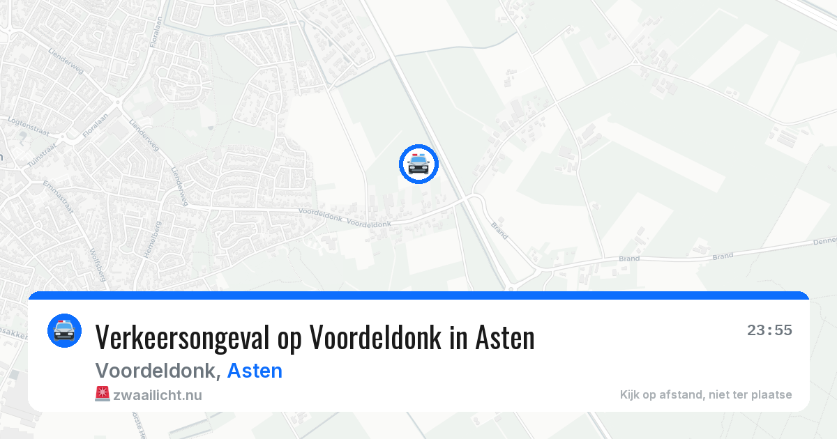 Verkeersongeval op Voordeldonk in Asten — 24 jul 2026
