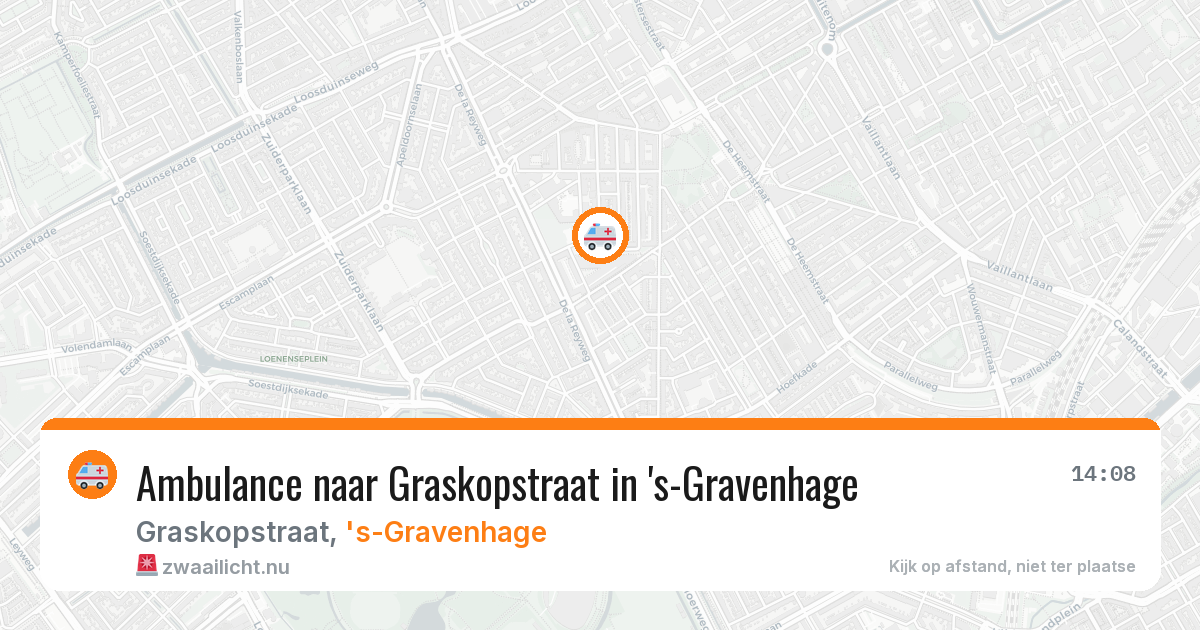 Ambulance naar Graskopstraat in 's-Gravenhage — 27 apr 2026