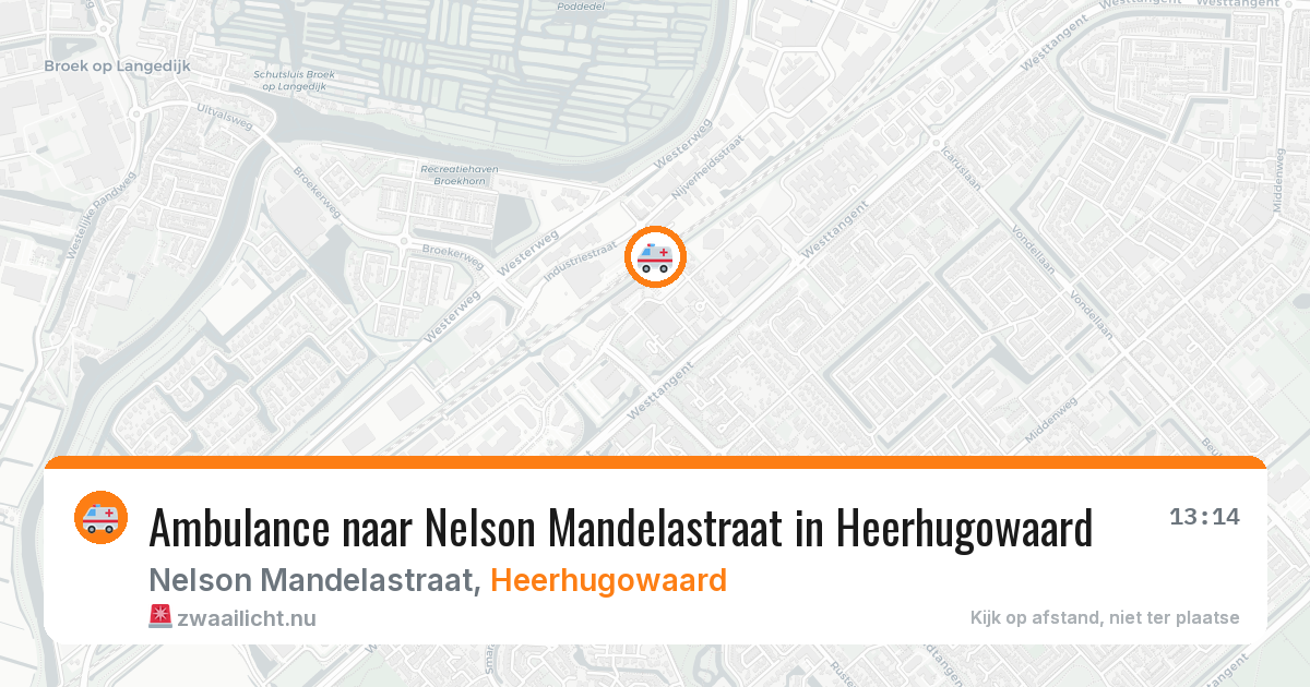Ambulance naar Nelson Mandelastraat in Heerhugowaard — 17 jul 2026
