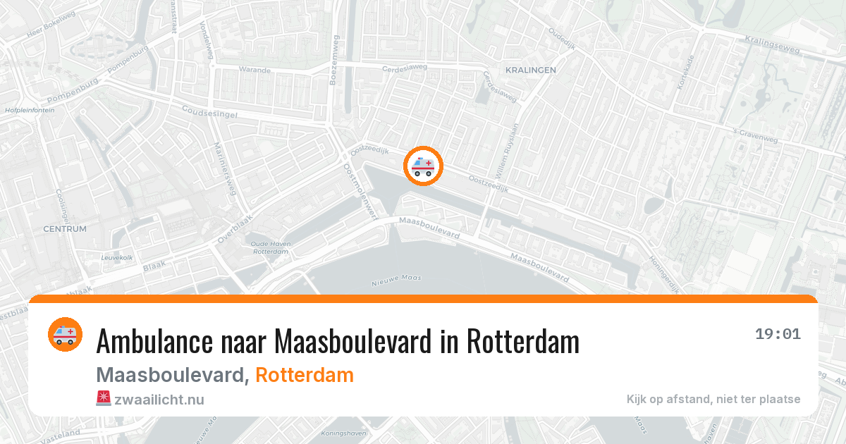 Ambulance naar Maasboulevard in Rotterdam — 15 jul 2026