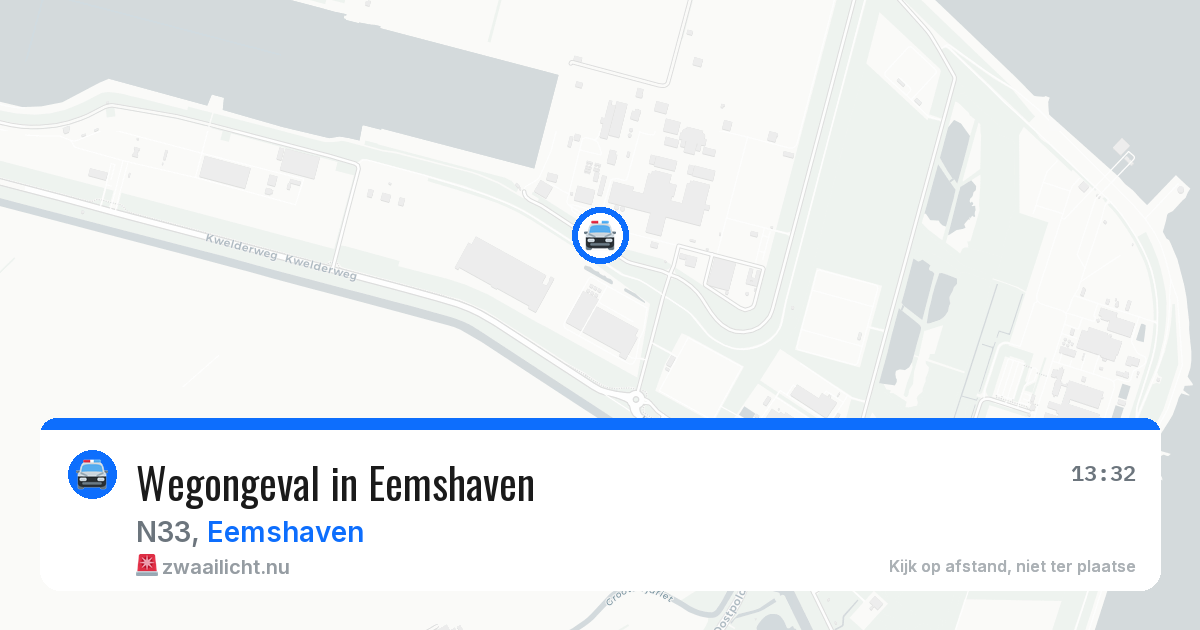 Wegongeval in Eemshaven — 18 jun 2026