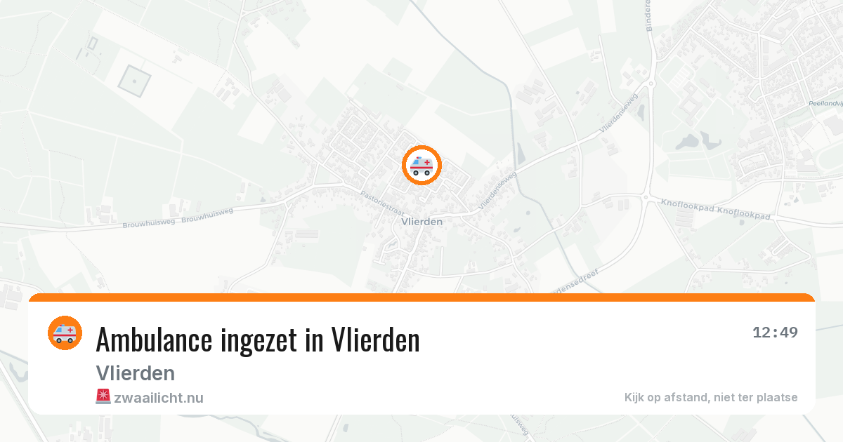 Ambulance ingezet in Vlierden — 2 jul 2026