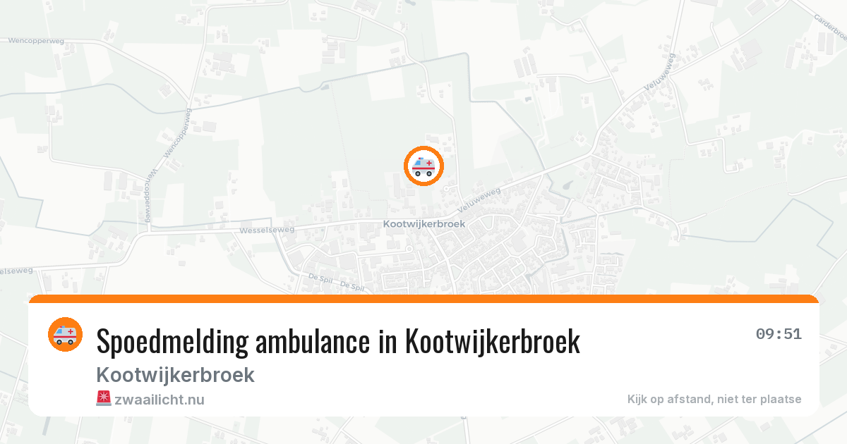 Spoedmelding ambulance in Kootwijkerbroek — 6 jul 2026