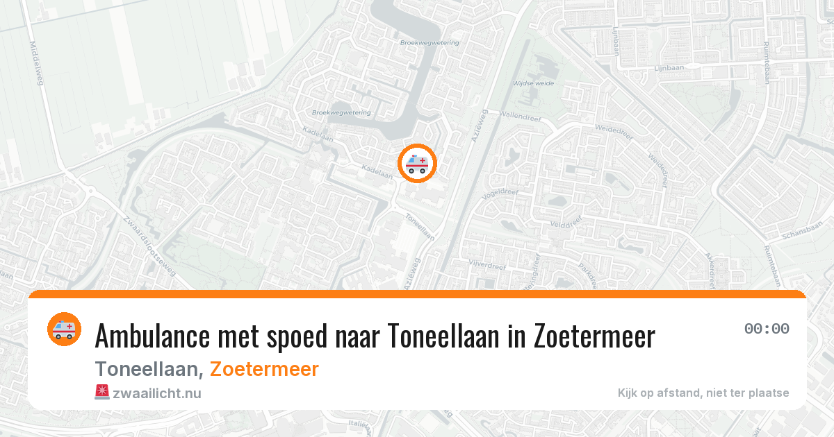Ambulance met spoed naar Toneellaan in Zoetermeer — 16 jan 2026