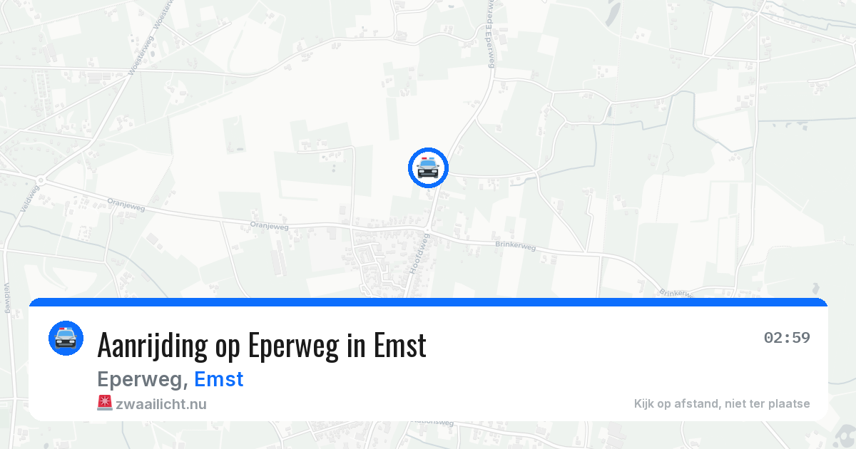 Aanrijding op Eperweg in Emst — 10 jul 2026
