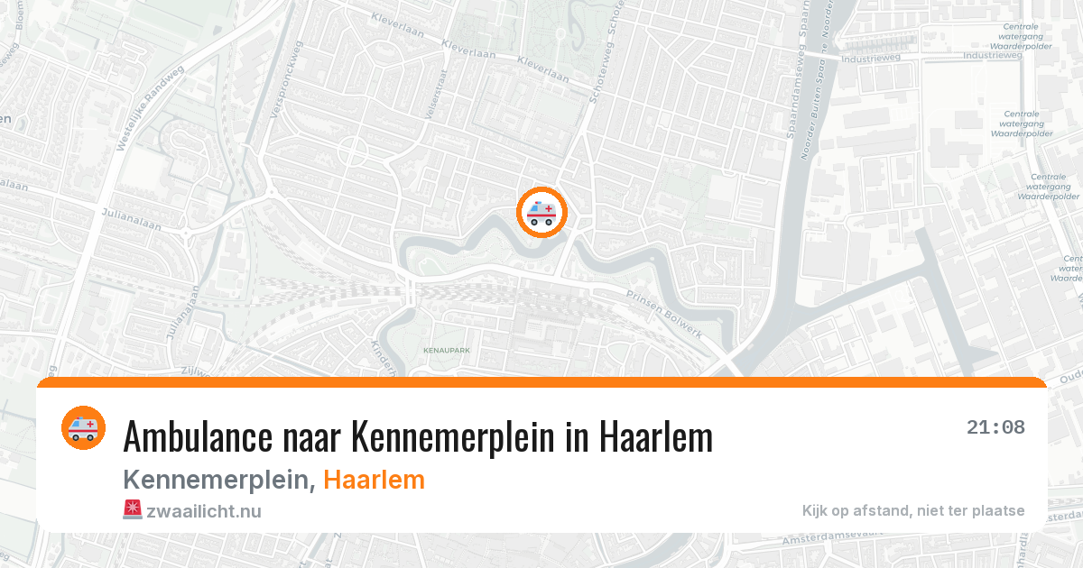 Ambulance naar Kennemerplein in Haarlem — 25 jul 2026