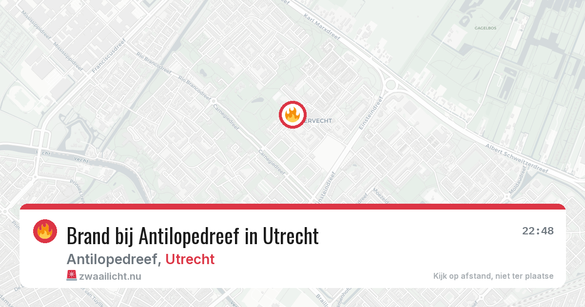 Brand bij Antilopedreef in Utrecht — 11 jul 2026